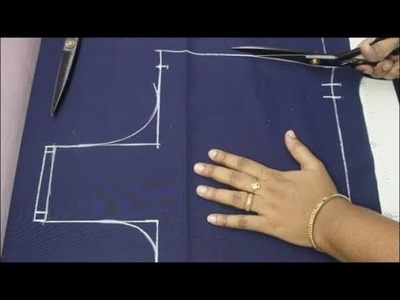 Cross Cut Blouse Cutting Simple And Easy Method  (DIY)