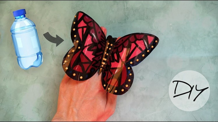 Cute & Easy butterfly from plastic bottle | Craft for beginners | Butterflies instructions
