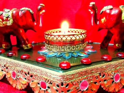 Diwali  Special Decoration।। Royal Diya stand Diy ।DIY।