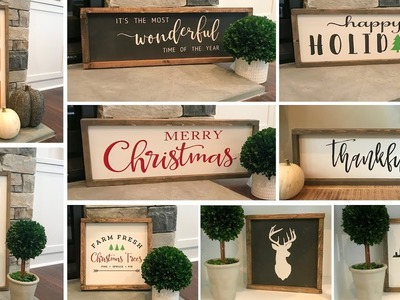 DIY 9 Wood Signs out of 1 Project Panel