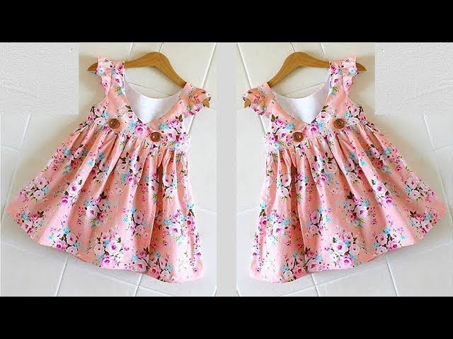 Diy Angrakha Style  Baby Frock Cutting and Stitching Full Tutorial