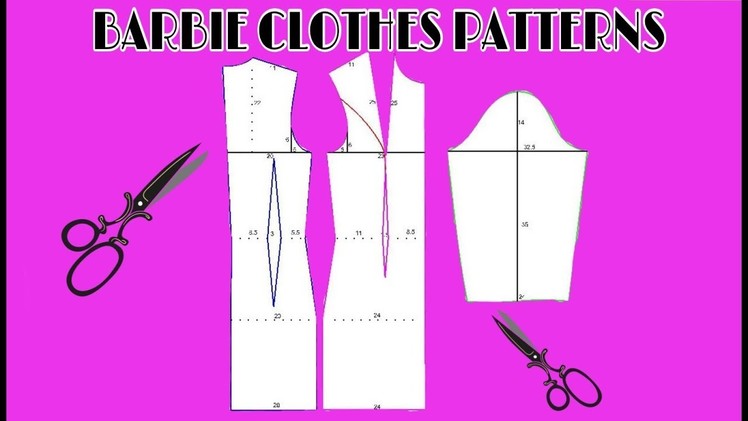 DIY Barbie Clothes How to make patterns ???? DIY Ideas For Barbie Doll ???? Barbie pattern Tutorial