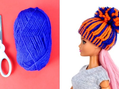 DIY Barbie Hacks Cute Hats and Barbie Clothes Tutorials and Easy Ideas for Barbies for Kids