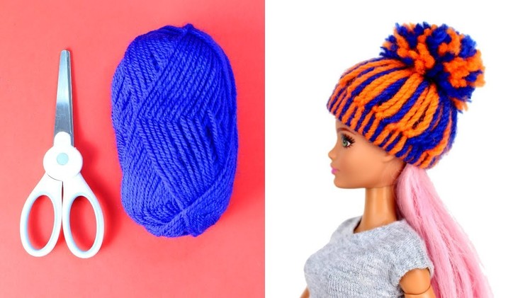 DIY Barbie Hacks Cute Hats and Barbie Clothes Tutorials and Easy Ideas for Barbies for Kids