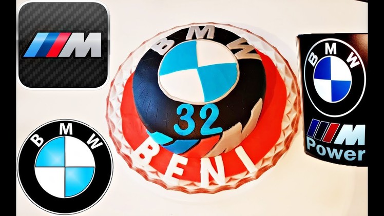 DIY BMW M Power Wheel Fondant Cake Tutorial