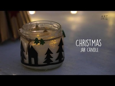 DIY Christmas Candle Jar | Christmas Crafts | Mason Jar Craft