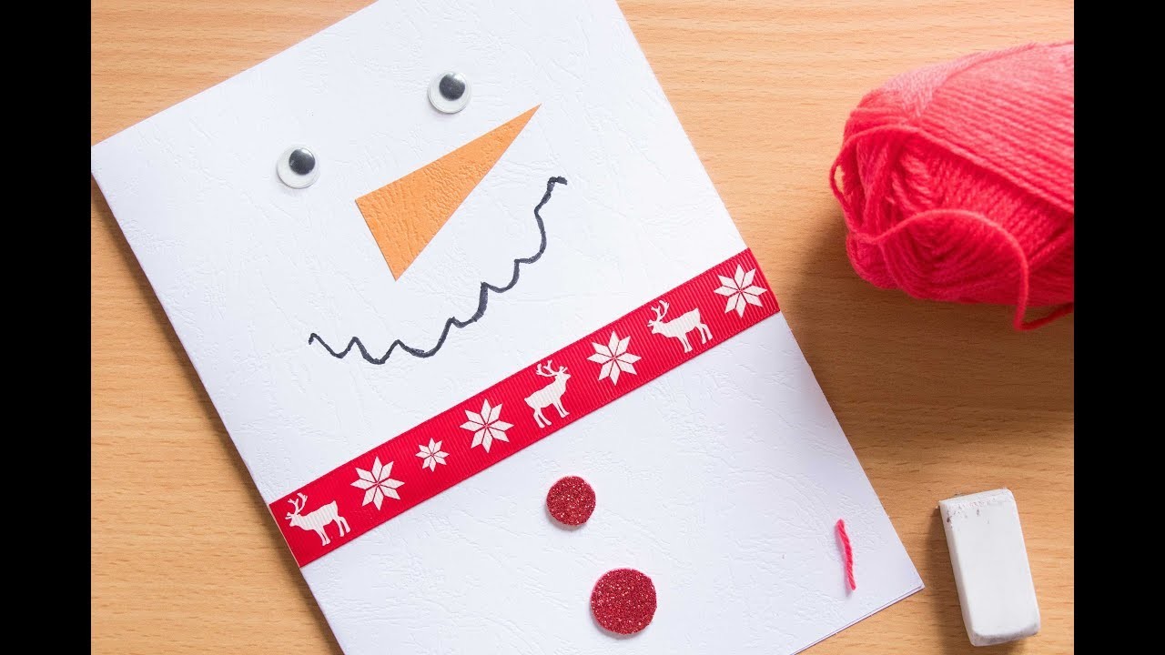 DIY Christmas Card Ideas, Christmas Craft for Kids