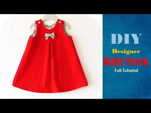 Diy Designer Baby Frock For 2 year baby girl Full Tutorial
