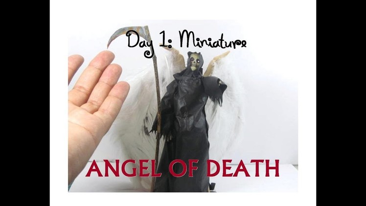 DIY Dollar Tree Skeleton Makeover 13 Days of Halloween 1: Angel of Death