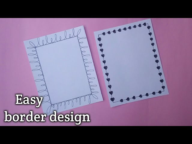DIY easy border designs|Super easy|Prachi art and craft