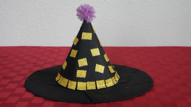 DIY Easy Witch Hat from scratch. DIY Halloween costume