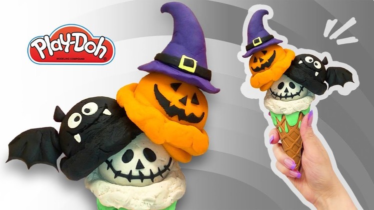 DIY Halloween Ice Cream. Play Doh Halloween Ice Cream. Creative Art DIY for Kids. Halloween for Kids
