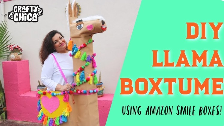 DIY Halloween Llama Costume #Boxtume