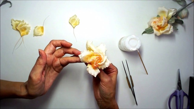 DIY HD video tutorial ​ how to make ​SILK ROSE​ BEATRICE