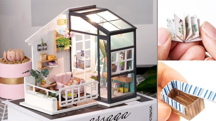 DIY Miniature Dollhouse Kit || Balcony Daydreaming ( ROLIFEOFFICIAL)