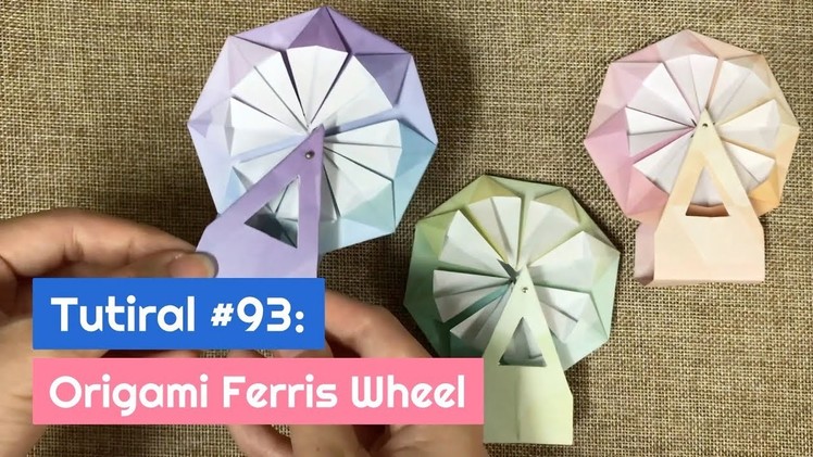DIY Origami Ferris Wheel | The Idea King Tutorial #93