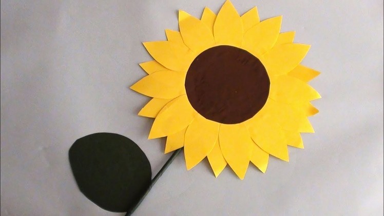 DIY Paper Sunflower | How to Make Flower at Home Tutorial