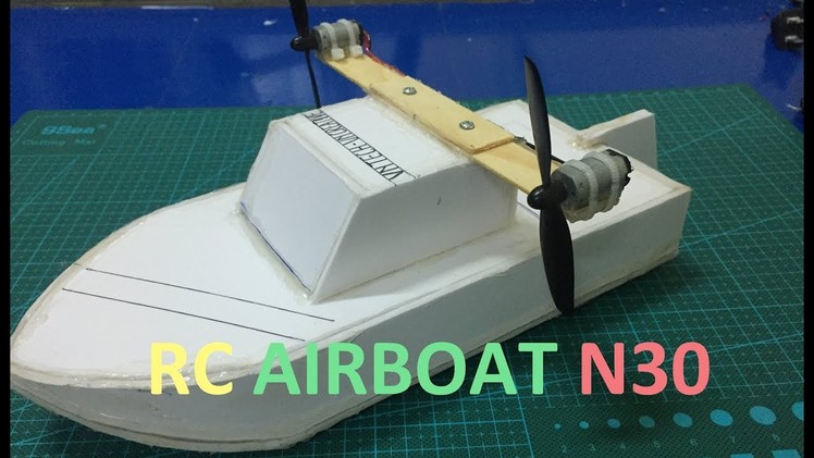 DIY RC Airboat with N30 Motor at Home