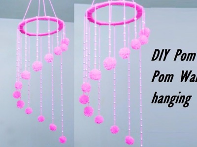 DIY Wall hanging Crafts | Room decoration Idea | Made with Pom Pom