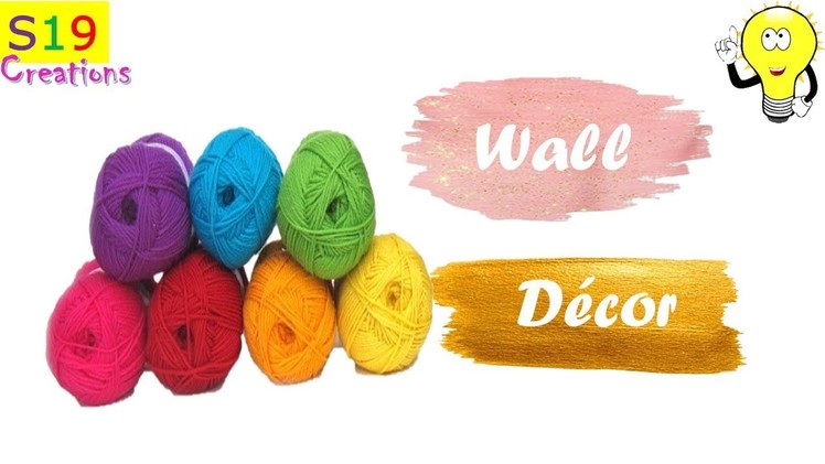 Diy Wool Decor Craft ideas | Wall decor ideas with wool | Best craft idea | Room decor ideas