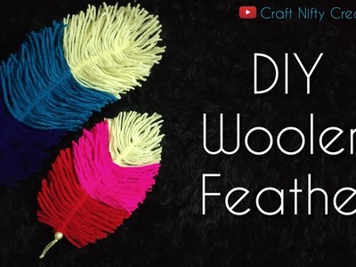 DIY Woolen Feather For Decoration | Craft Nifty Creations