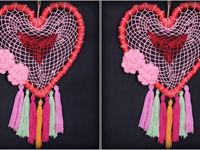Easy Best Out of Waste || Heart Wall Hanging Craft Ideas || Handmade Things || DIY Room Decor Idea