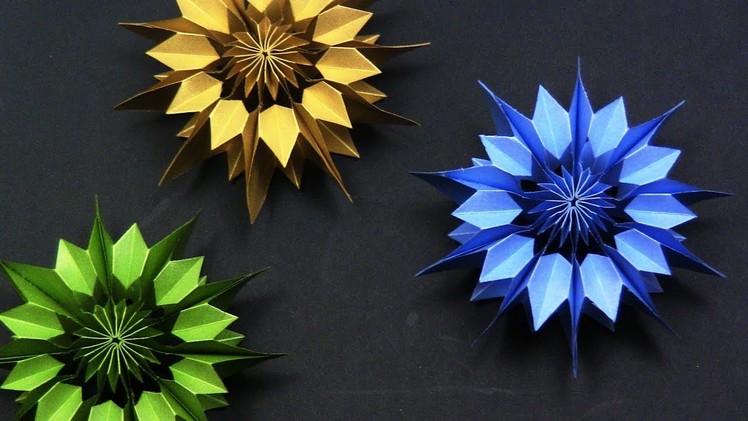 EASY DIY: Paper Snowflake DIY 3D - Yakomoga EASY DIY