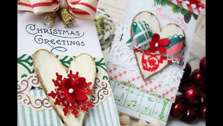 Etiquetas De Navidad. Christmas Tags DIY TUTORIAL SCRAPBOOKING | Iralamija