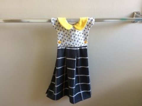 Hanging Dish Towel  l Hand Towel Dress DIY