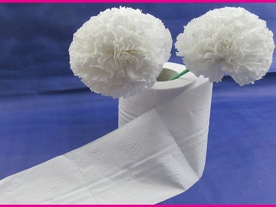 How To Make beautiful Tissue Paper Flower || DIY Paper Craft.