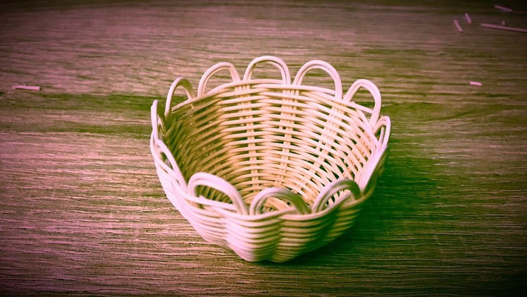 How to make(DIY) miniature rattan basket