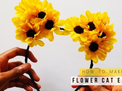 How To Make Flower Cat Ears | DIY Halloween Costume