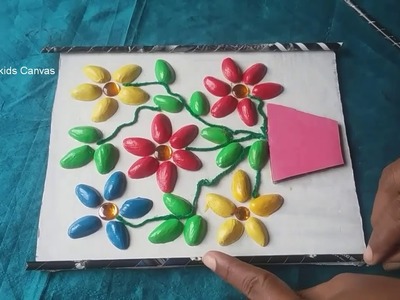 How to make flowers from Pista shells ,very easy DIY ,home decor,Recycling ideas ,kids project ideas