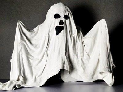 How To Make Ghost For Halloween | DIY Halloween ghost Tutorial | Halloween Makeup