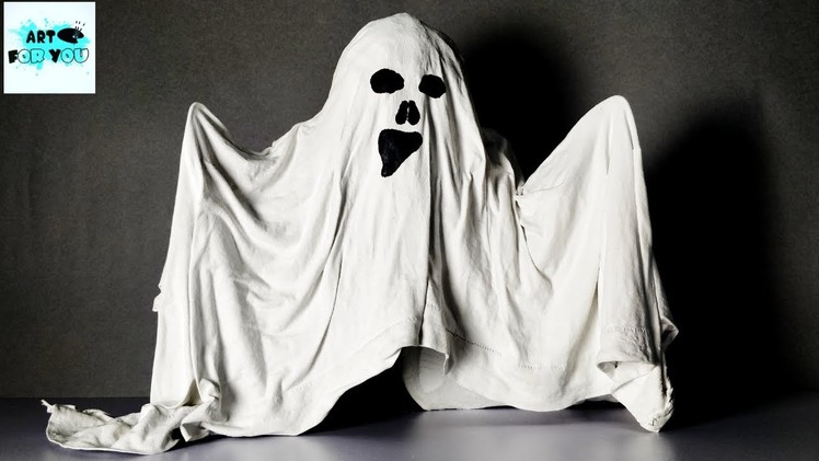 How To Make Ghost For Halloween | DIY Halloween ghost Tutorial | Halloween Makeup