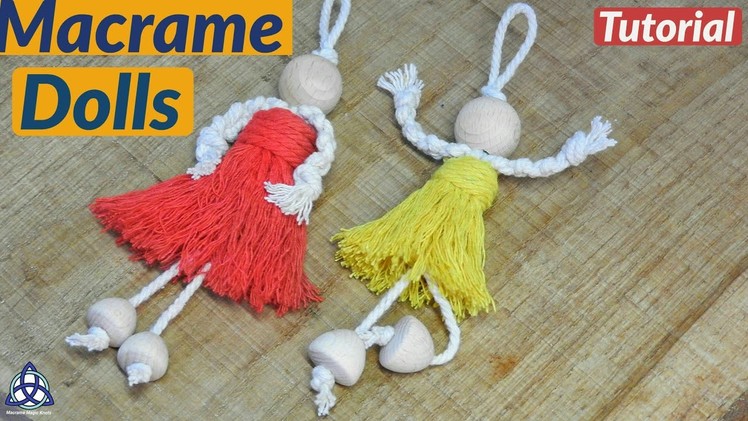 How to Make Macrame Doll tutorial | Craft for Kids