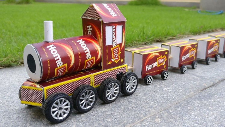 How to Make Matchbox Train at Home - DIY
