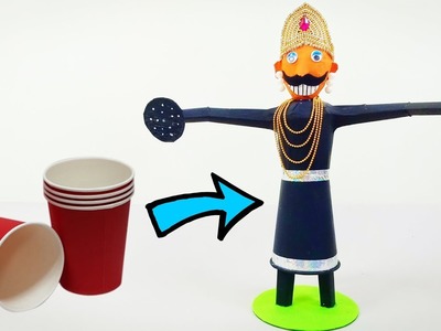 How to Make Ravana | Paper Cup Craft | Crafts Junction
