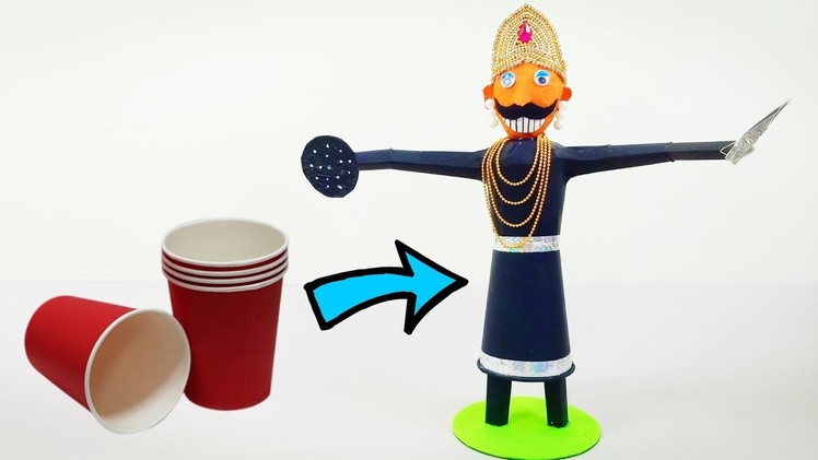How to Make Ravana | Paper Cup Craft | Crafts Junction