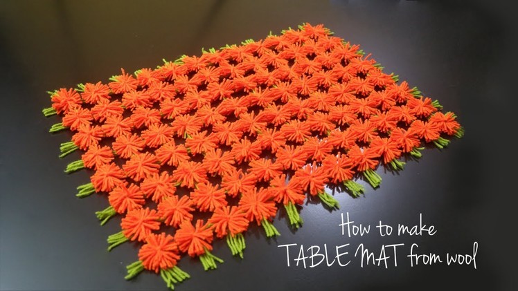 How to Make Table Mat | Wool Craft Ideas | Wool Design