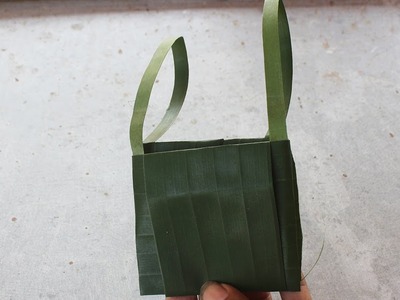 Just Banana leaf Can Make Small Bag || Craft Bag and Craft Banana Leaf