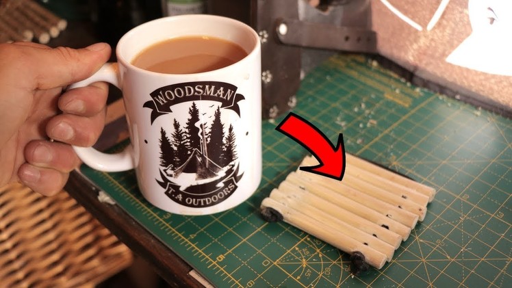Make DIY Drink Coasters from a Stick - Bushcraft Style (Tutorial)