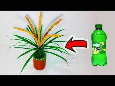 Make Rice tree from plastic bottle # Plastic bottle tree craft # Artificial tree from plastic bottle