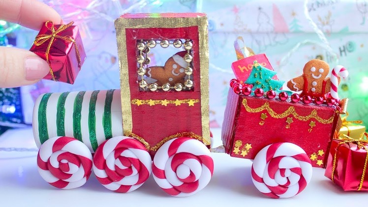Miniature Christmas Train ❉ Cardboard Craft ❉ EASY DIY