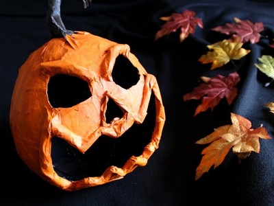 Paper Mache Pumpkin Tutorial | DIY Halloween Decor | The Sweetest Journey