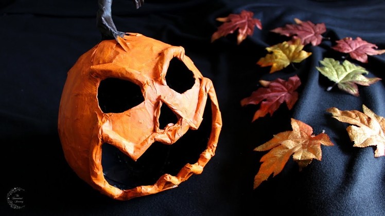Paper Mache Pumpkin Tutorial | DIY Halloween Decor | The Sweetest Journey