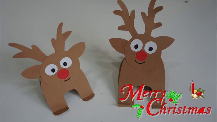 Paper Reindeer Craft for kids || Christmas tree decoration || Easy and quick