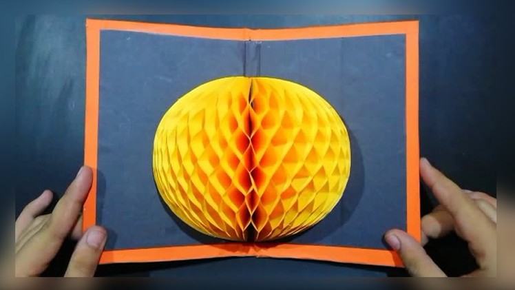 Pop Up Card: 3D card DIY  paper craft tutorial east step by step
