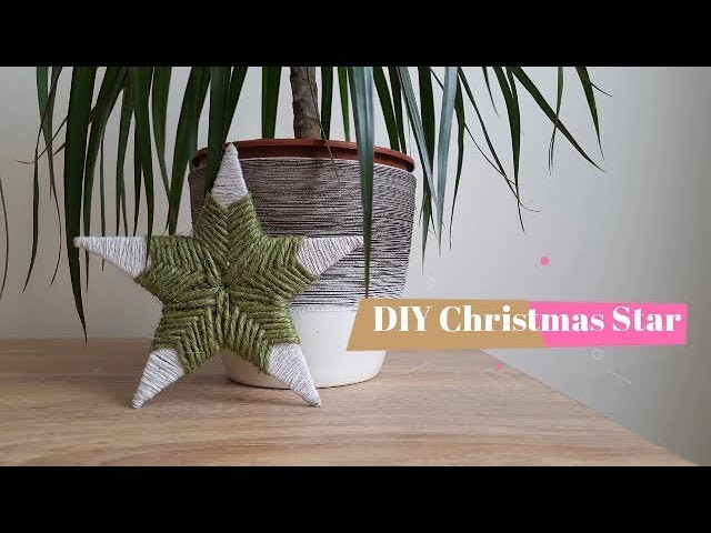 Rope Craft Star | DIY Easy Christmas Decoration, Rope Decor Ideas #DIY