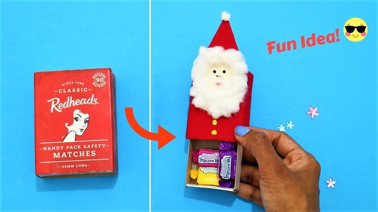 Santa craft from Matchbox- AWESOME CHRISTMAS GIFT BOX IDEA